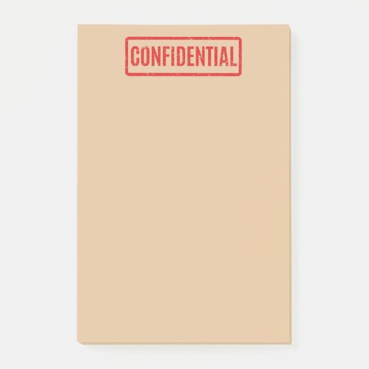 Stempelnotizen für vertrauliche Post-it-Notizen Post-it Klebezettel (Vorderseite)