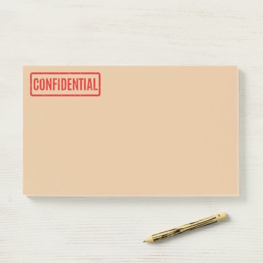 Stempelnotizen für vertrauliche Post-it-Notizen Post-it Klebezettel (Auf Schreibtisch)