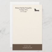 Stempelpapier Couch Psychoanalytiker Briefpapier (Vorne/Hinten)