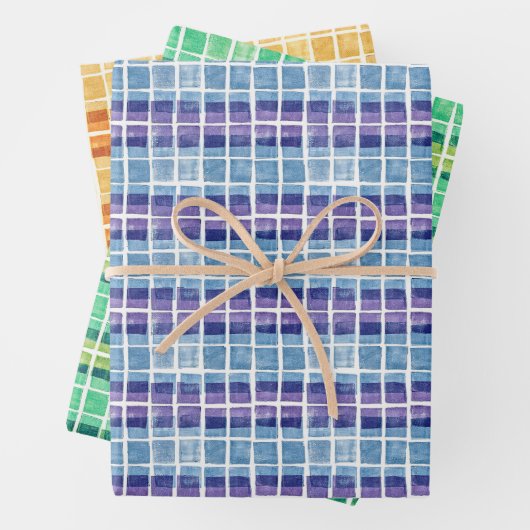 Stempelplätze Geschenkpapier Set (Beispiel)
