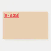 Stempelte Top Secret Post-it Notes Klebezettel (Vorderseite)