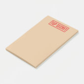 Stempelte Top Secret Post-it Notes Klebezettel (angewinkelt)
