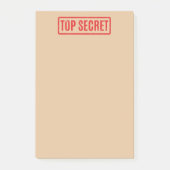 Stempelte Top Secret Post-it Notes Post-it Klebezettel (Vorderseite)