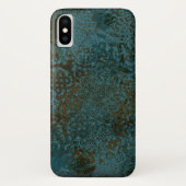 Stempelteals Grüntöne und Black Celtic Design Case-Mate iPhone Hülle (Rückseite)