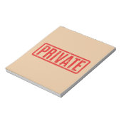 Stempelunterlage für privates Notepad Notizblock (Rotiert)
