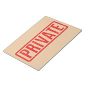 Stempelunterlage für privates Notepad Notizblock (angewinkelt)
