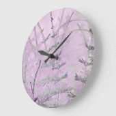 Stems - Digitales Artwork Große Wanduhr (Winkel)