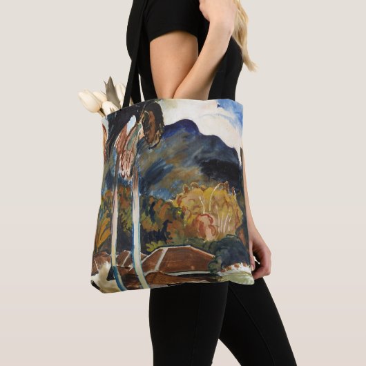 Sten - Java, feine Kunstmalerei Tasche (Von Nahem)