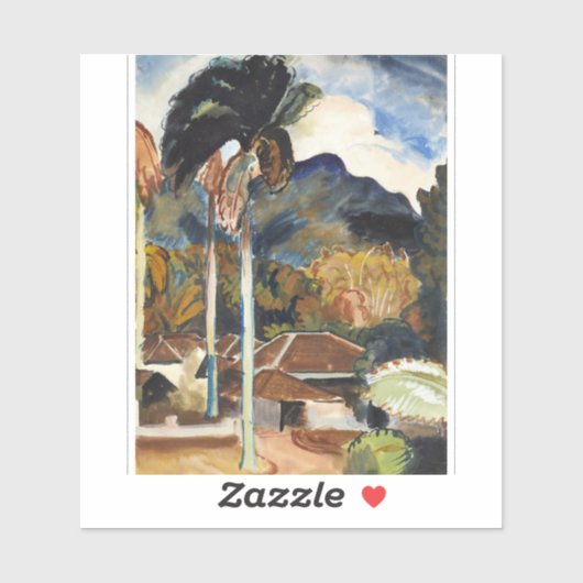 Sten - Java, Fine Art Malerei Aufkleber (Blatt)