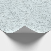 Stencil-Blume Geschenkpapier (Ecke)