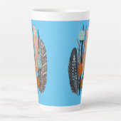 Stencil Feathers Art Tasse (Vorderseite)