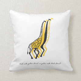 stencil Giraffes Kissen