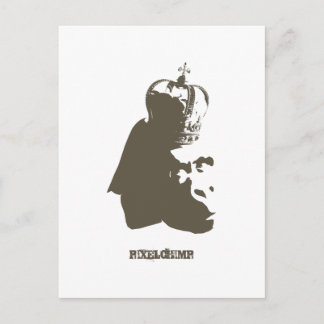 Stencil King Ape Postkarte