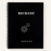 Stencil Mechanical Black Notizblock (Vorderseite)