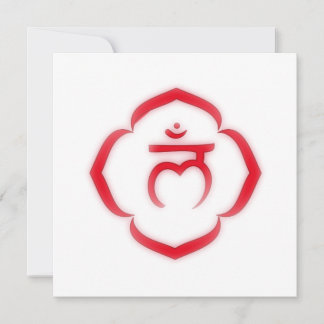 "Stenciled" 1. Chakra - Muladhara Einladung