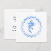 "Stenciled" Crown Chakra - Sahasrara Einladung (Vorne/Hinten)