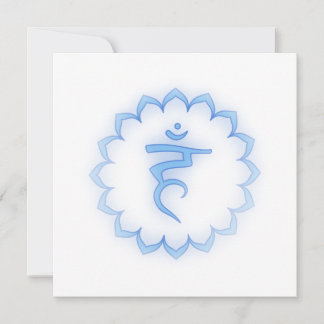 "Stenciled" Crown Chakra - Sahasrara Einladung