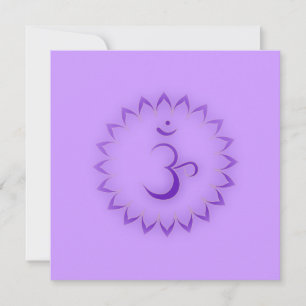 "Stenciled" Crown Chakra - Sahasrara Einladung