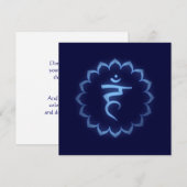 "Stenciled" Crown Chakra - Sahasrara Einladung (Vorne/Hinten)