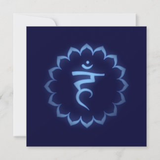 "Stenciled" Crown Chakra - Sahasrara Einladung