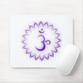 "Stenciled" Crown Chakra - Sahasrara Mousepad (Mit Mouse)