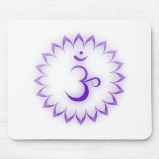 "Stenciled" Crown Chakra - Sahasrara Mousepad (Vorne)