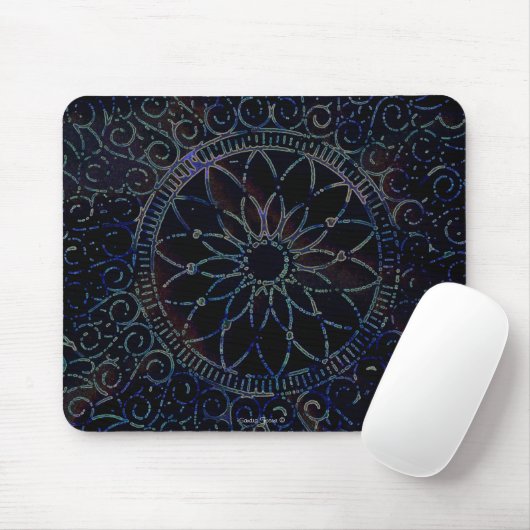 Stenciled Doily Mouse Pad Mousepad (Mit Mouse)