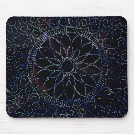 Stenciled Doily Mouse Pad Mousepad (Vorne)