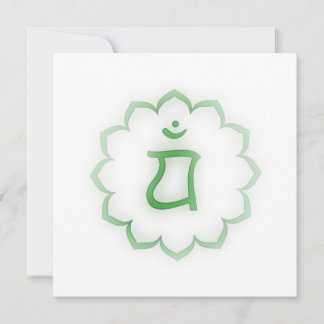 "Stenciled" Herz Chakra - Anahata Einladung