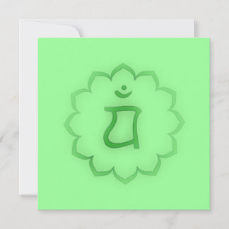 "Stenciled" Herz Chakra - Anahata Einladung