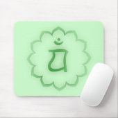 "Stenciled" Herz Chakra - Anahata Mousepad (Mit Mouse)