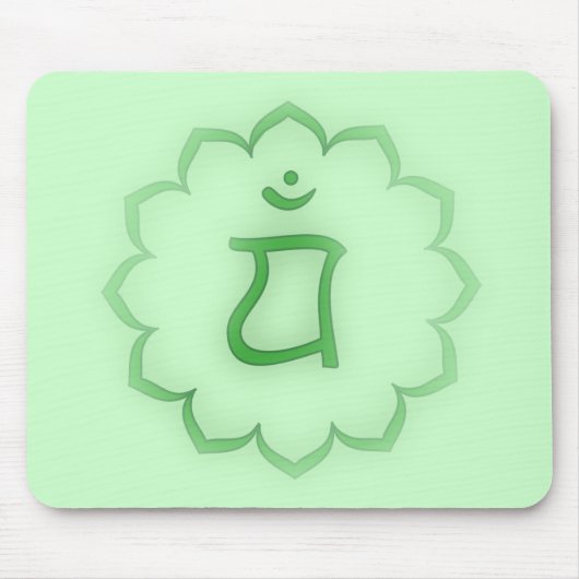 "Stenciled" Herz Chakra - Anahata Mousepad (Vorne)