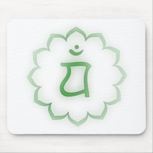 "Stenciled" Herz Chakra - Anahata Mousepad