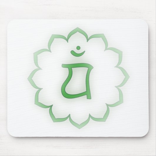 "Stenciled" Herz Chakra - Anahata Mousepad (Vorne)