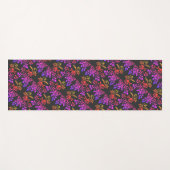 Stenciled Rose Blume Abstrakt Colors Patches Yogamatte (Vorderseite (Horizontal))