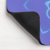 "Stenciled" Throat Chakra - Light Blue Mousepad (Ecke)