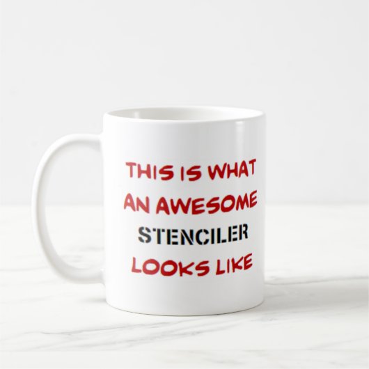 stenciler, awesome kaffeetasse (Links)