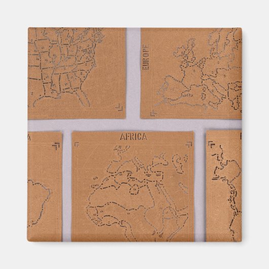 Stencils of the World Magnet (Vorne)