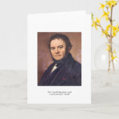 Stendahl "Geburt der Liebe" Quote Grußkarte Karte (Gelbe Blume)