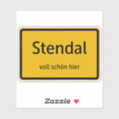 Stendal Aufkleber Sticker Autoaufkleber (Blatt)