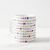 Steno Friedensfreude-Liebe-Tasse Kaffeetasse (Vorderseite Links)