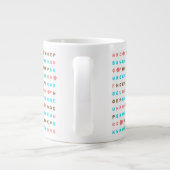 Steno Liebe-Hoffnungs-Freude-Tasse Jumbo-Tasse (Rückseite)