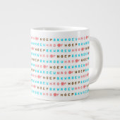 Steno Liebe-Hoffnungs-Freude-Tasse Jumbo-Tasse (Vorderseite Rechts)