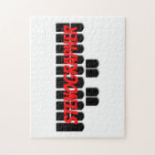 Stenograf Steno Schlüssel für Gerichtsschreiber Puzzle (Vertikal)