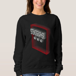 Stenografen-Job-Titel-Schätzung Retro Sweatshirt