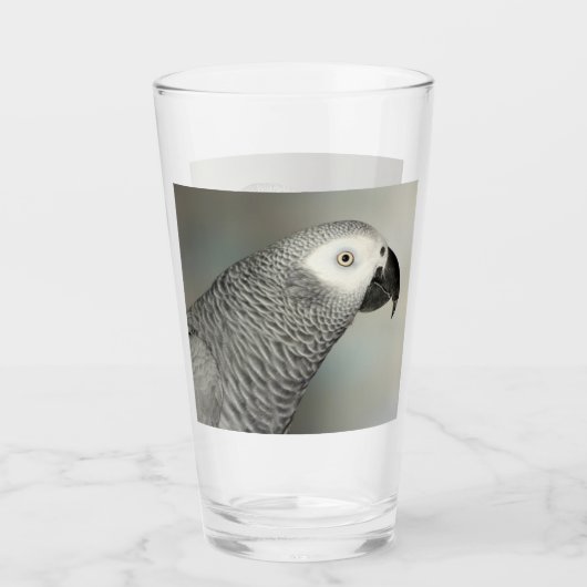 Stently African Gray Parrot Glas (Vorderseite)