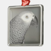 Stently African Gray Parrot Ornament Aus Metall (Links)