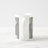 Stently African Gray Parrot Porzellantasse (Rückseite)