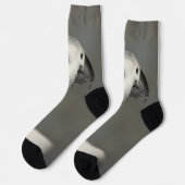 Stently African Gray Parrot Socken (Linkes Detail)