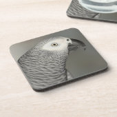 Stently African Gray Parrot Untersetzer (Linke Seite)